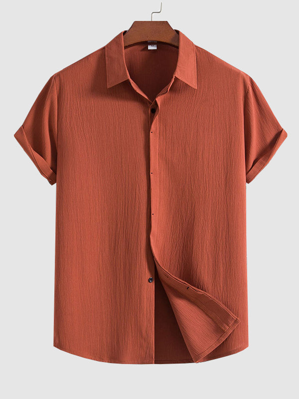 Ronald | Men's Lapel Short Sleeve Shirt