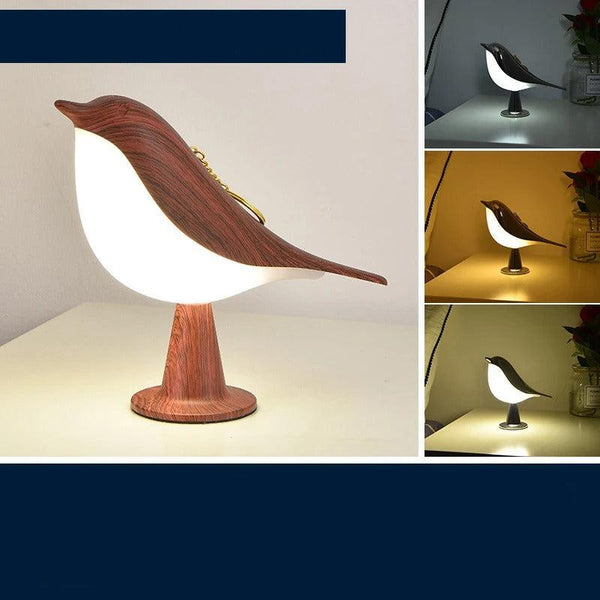 LumiNest | Cozy Wooden Bird Night Lamp