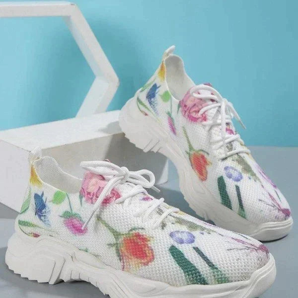 Blaise | Floral Print Sneakers