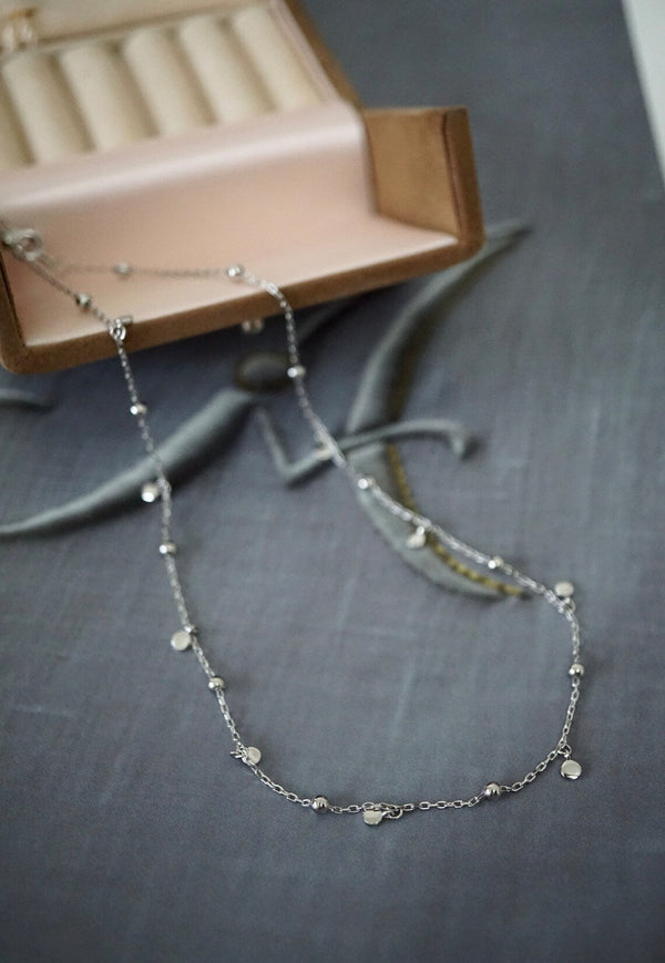 Silver Drop Necklace