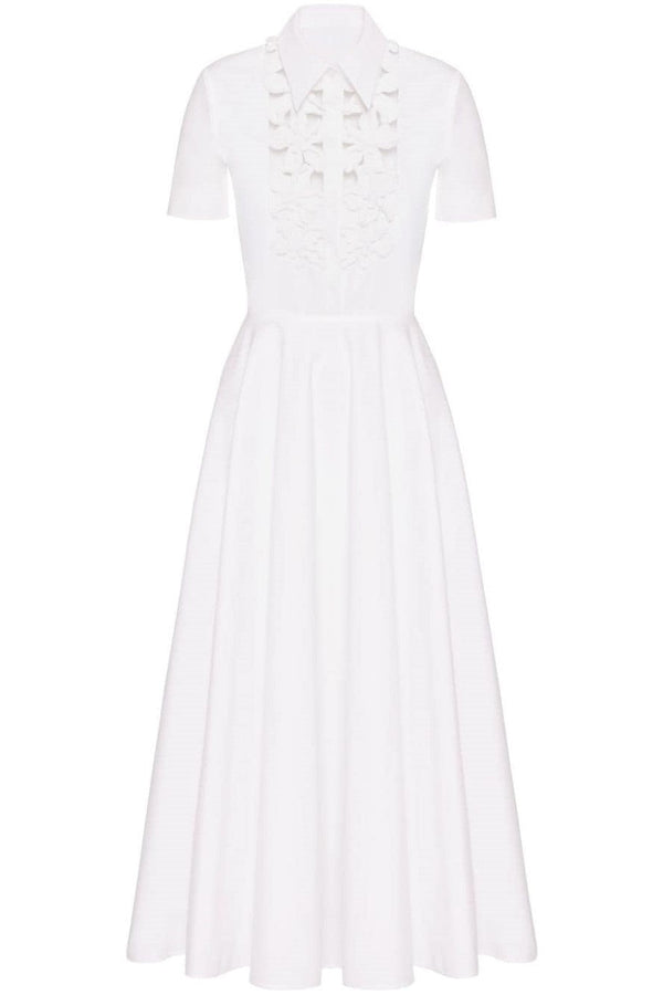 ALEXANDRA | Plain White Maxi Dress