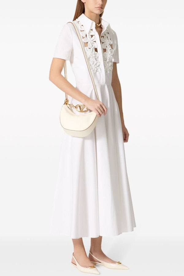 ALEXANDRA | Plain White Maxi Dress