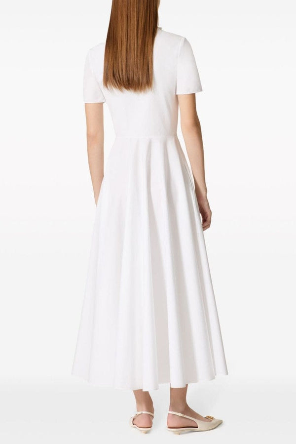 ALEXANDRA | Plain White Maxi Dress