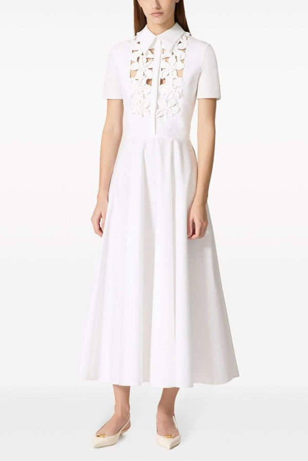 ALEXANDRA | Plain White Maxi Dress