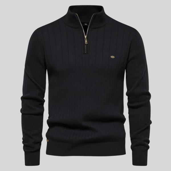 Men's Half Zip Knit Sweater