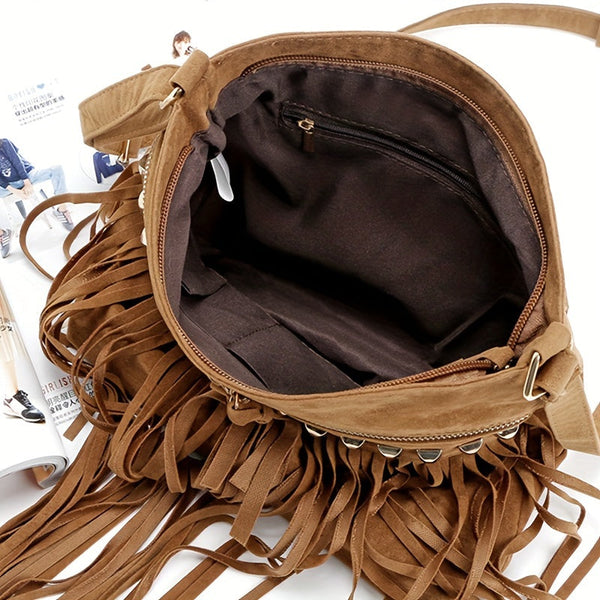 Loida | Vintage Fringe Crossbody Bag