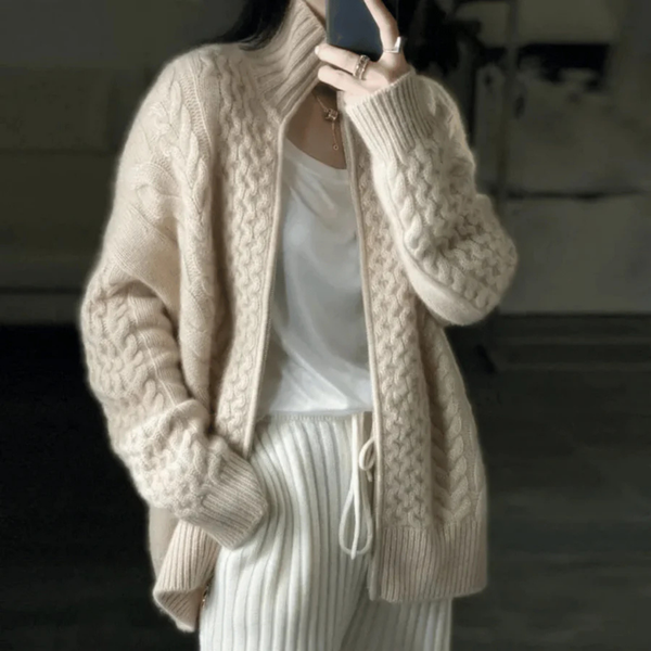 Women's Knitted Long Sleeve Warm Cardigan