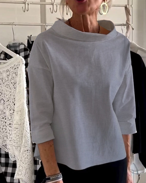 Clarisse | Neck Detail 3/4 Top