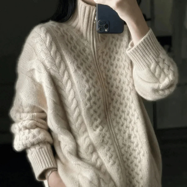 Women's Knitted Long Sleeve Warm Cardigan