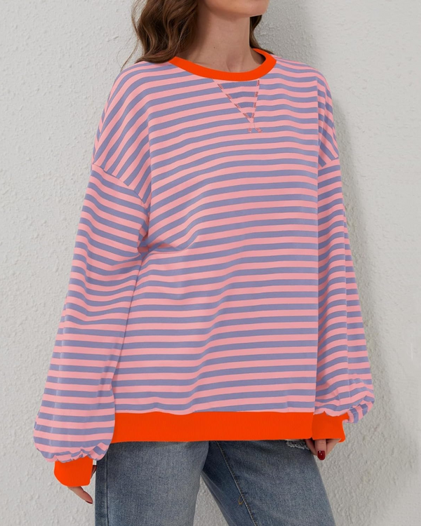 ROSELLE | Oversized Striped Sweatshirt