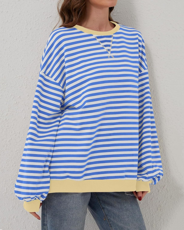 ROSELLE | Oversized Striped Sweatshirt