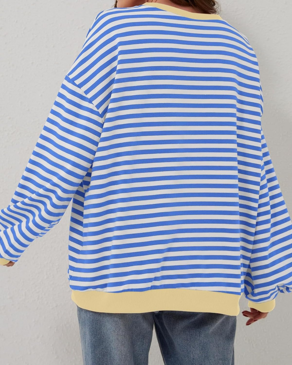 ROSELLE | Oversized Striped Sweatshirt