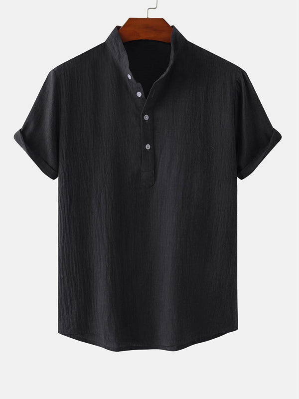 Tony | Half Placket Short Sleeve Shirt