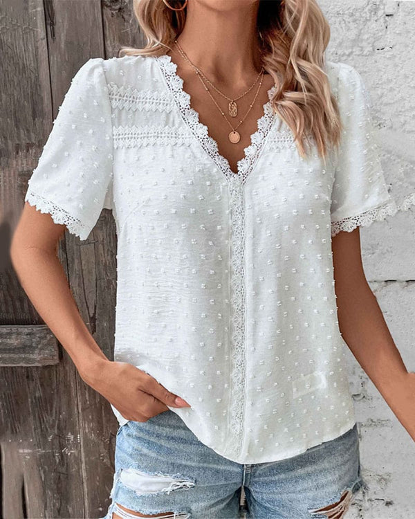 Felecity | V-neck Lace Blouse