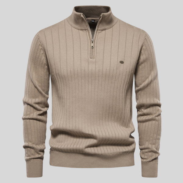 Men's Half Zip Knit Sweater