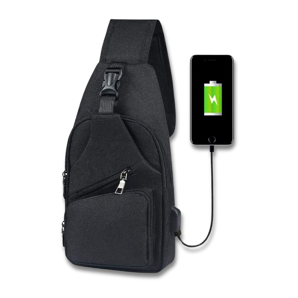 Randy | Men's Anti-Theft Crossbody Charging Bag