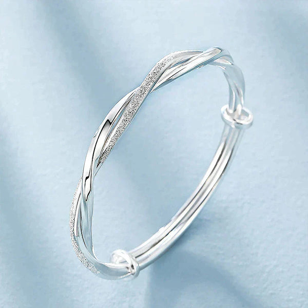 Twisted Silver Bracelet