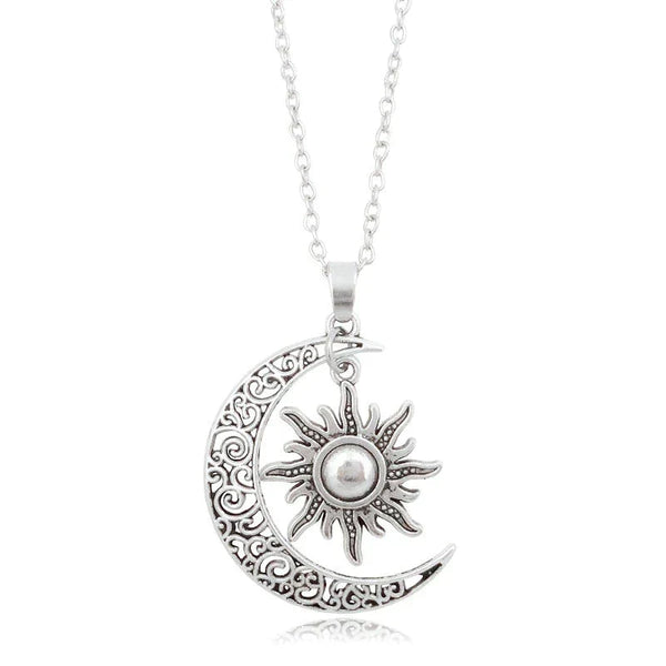 Lester - Vintage Sun and Moon Necklace – Unique & Celestial