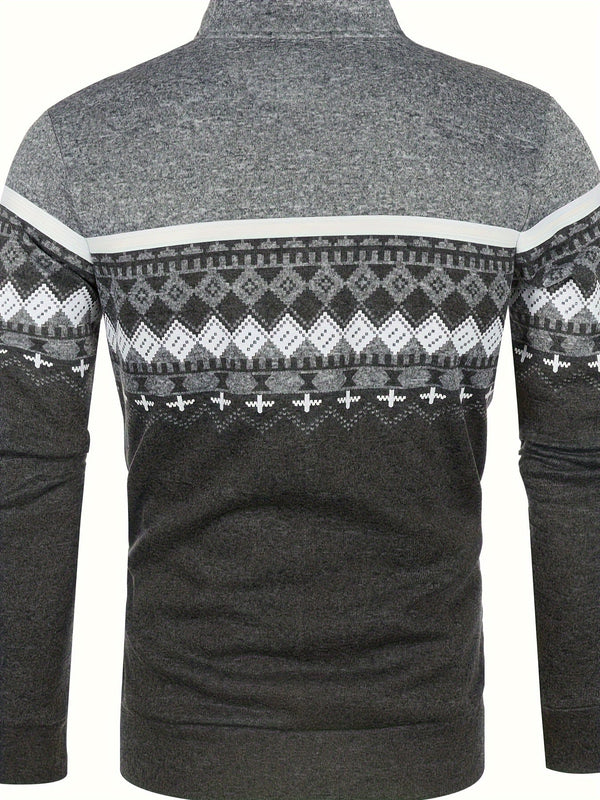 James | Retro Stretch Cardigan for Men