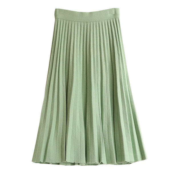 Charmine | Knitted Pleated Skirt