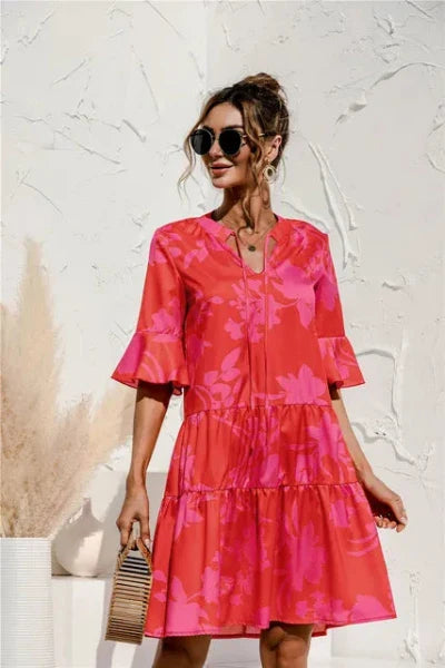 ODESSA | Vibrant Floral Summer Dress