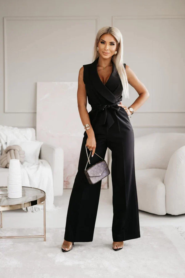 Elda | Lapel Collared Women's Jumpsuit