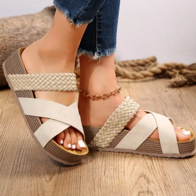 Ethel | Cross-strap Orthopedic Sandals