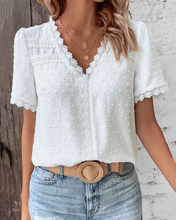 Felecity | V-neck Lace Blouse