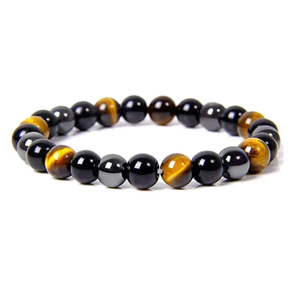 GuardianGlow - Triple Protection Bead Bracelet - Strength & Balance