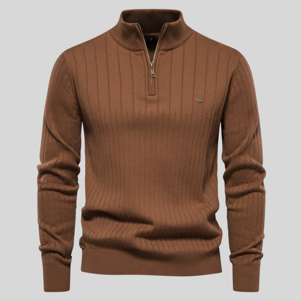 Men's Half Zip Knit Sweater