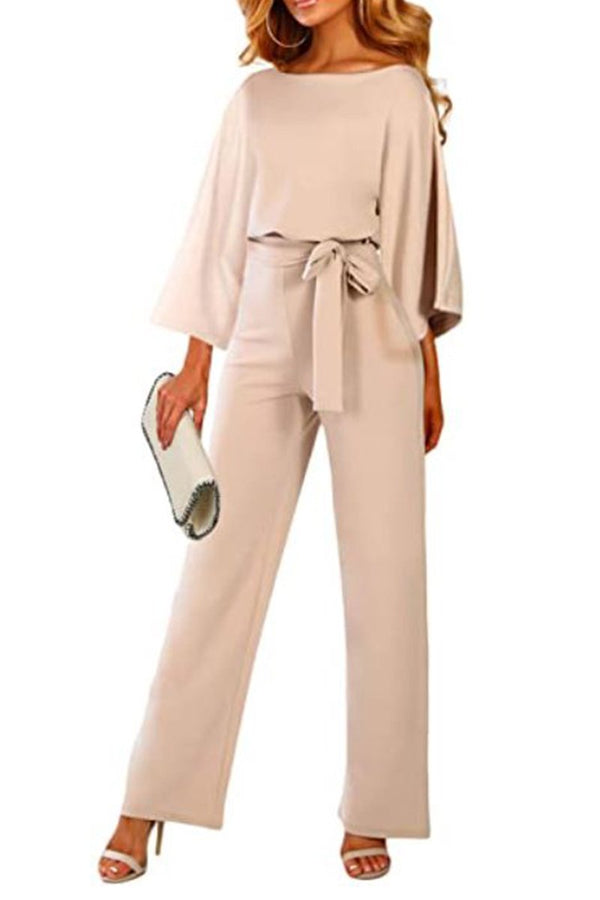 MOIRA | Belted Long Sleeve Jumpsuit