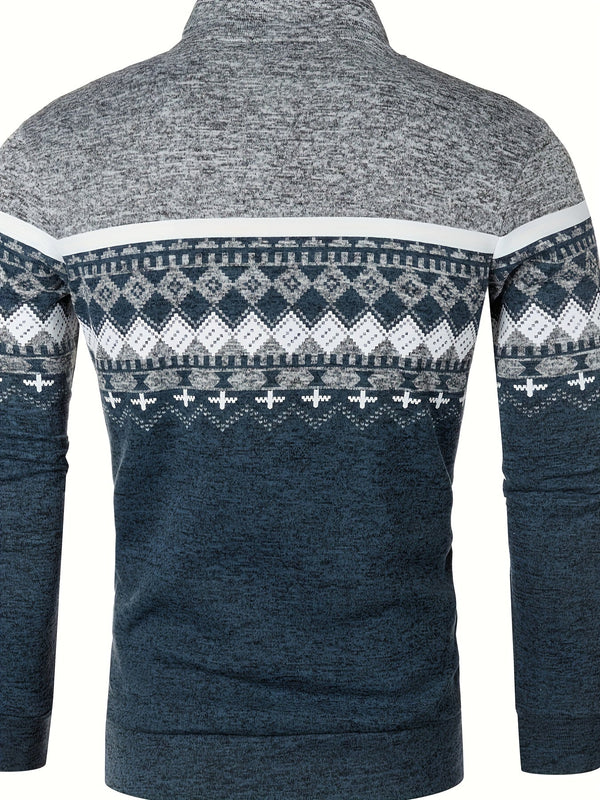 James | Retro Stretch Cardigan for Men