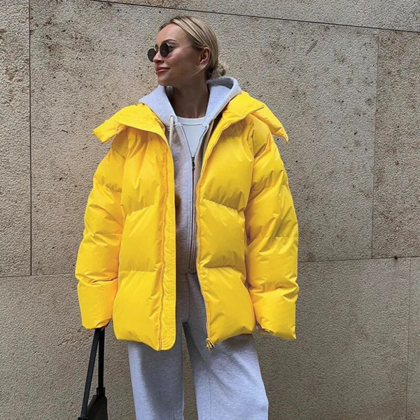 Oversized Women's Puffer Hooded Jacket