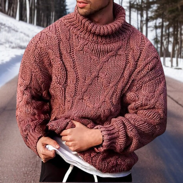 Men's Turtleneck Knitted Sweater