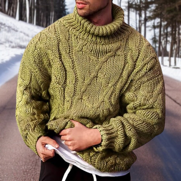 Men's Turtleneck Knitted Sweater