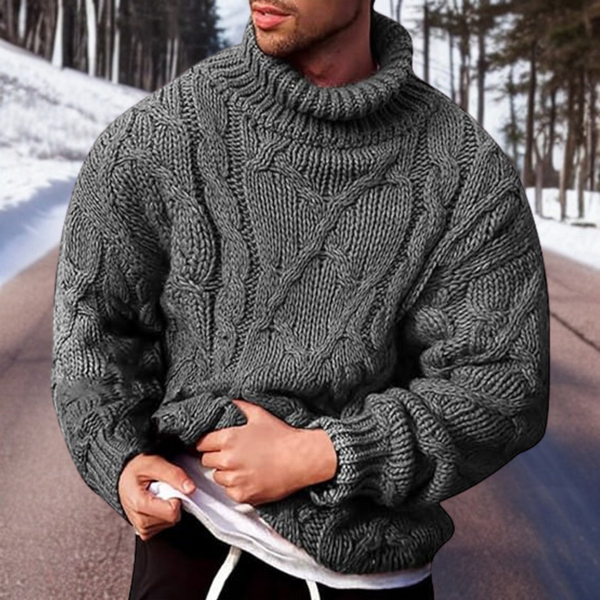 Men's Turtleneck Knitted Sweater