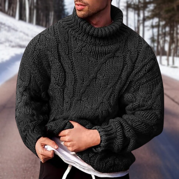 Men's Turtleneck Knitted Sweater