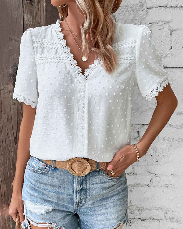 Felecity | V-neck Lace Blouse