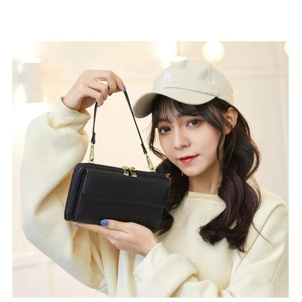 Jerlyn | RFID Blocking Touch Screen Crossbody Passport Holder Travel Wallet
