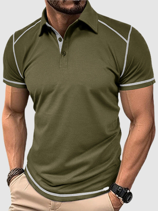 Alexander | Men's Half-button Short-sleeved Polo