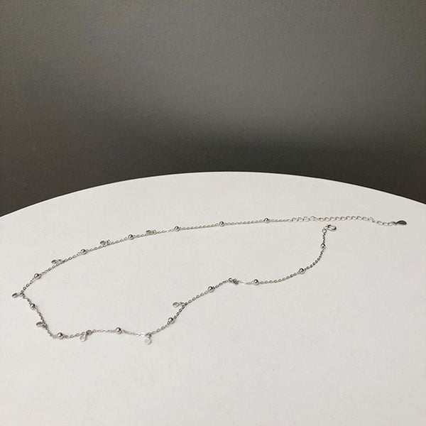 Silver Drop Necklace