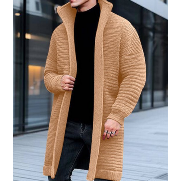 Men's Long Knit Warm Cardigan