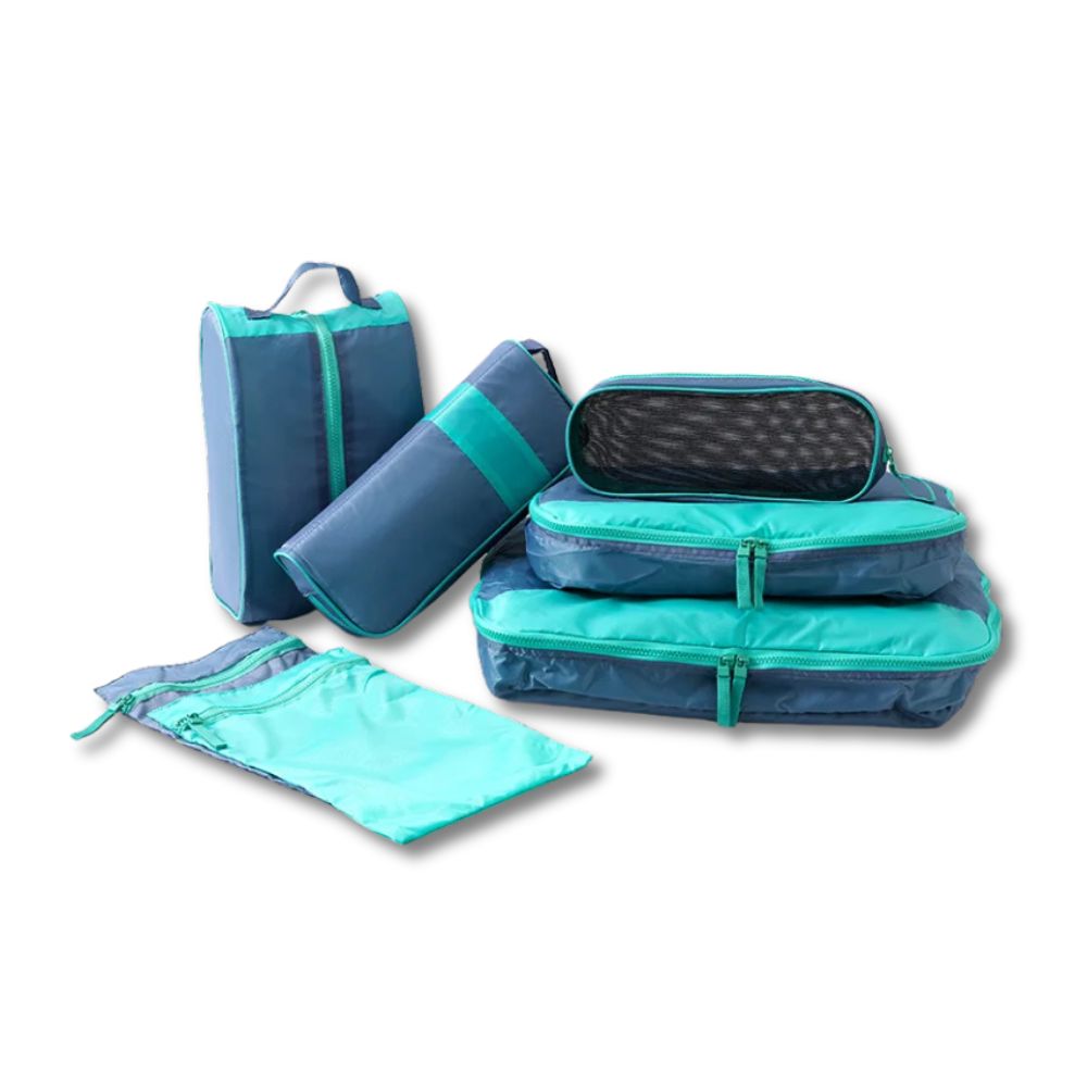 Rubelyn |  Waterproof Compression Travel Packing Cubes  Set (7 Pieces)