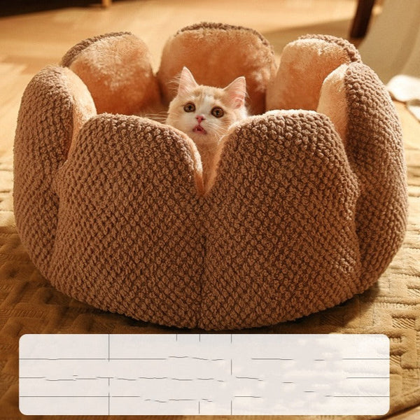 Cozy Flower Shaped Pet Bed