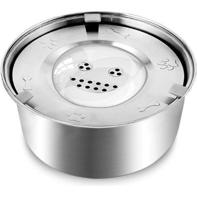 Stainless Steel Dog Drinking Bowl with Anti-Spill Feature