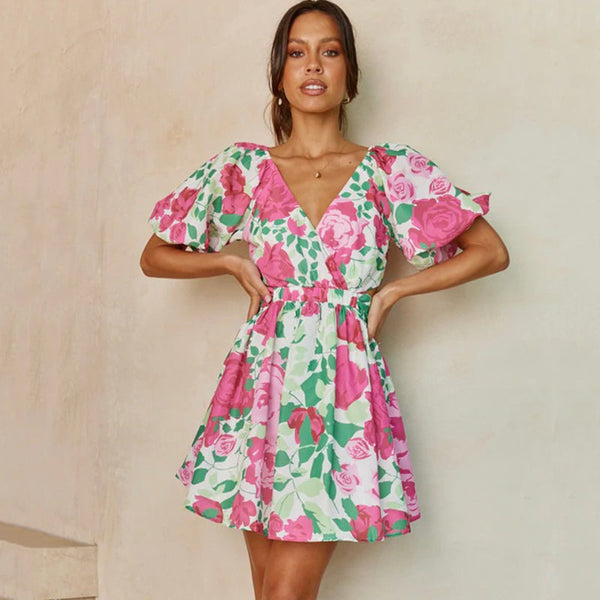 KYRA | Floral Pattern Summer Dress