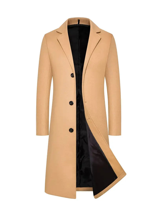 Jay | Men's Long Winter Trench Coat