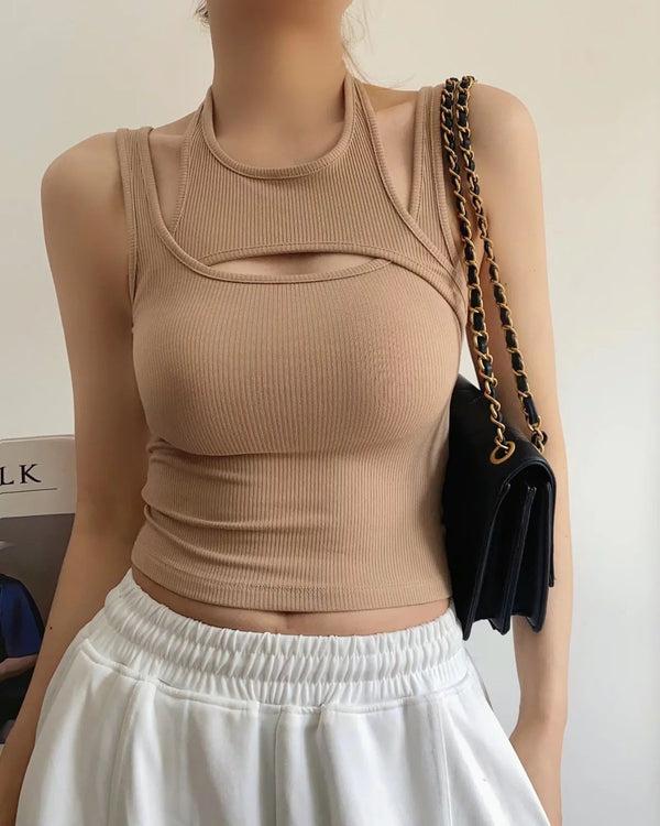 ALLISON | Ribbed Off-Shoulder Camisole