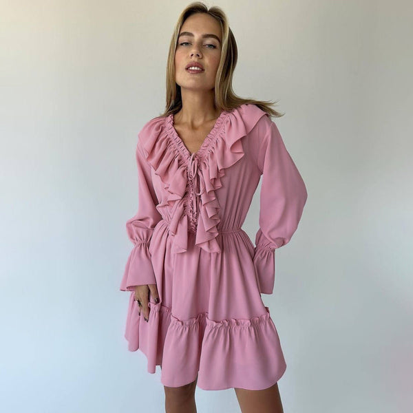 CAROLINE | Long Sleeves Mini Dress