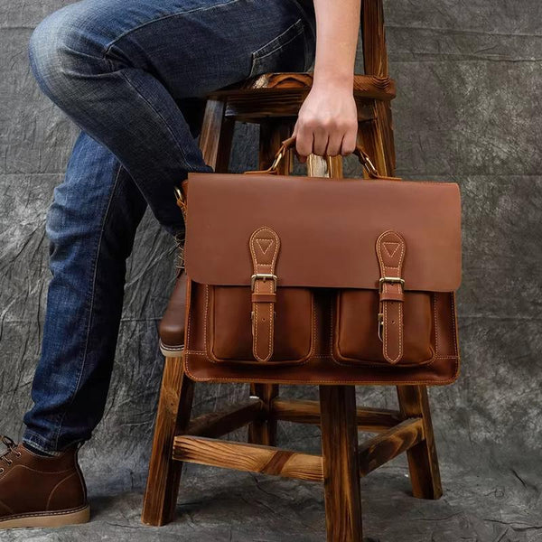 Nash | Vintage Messenger Laptop Handbag